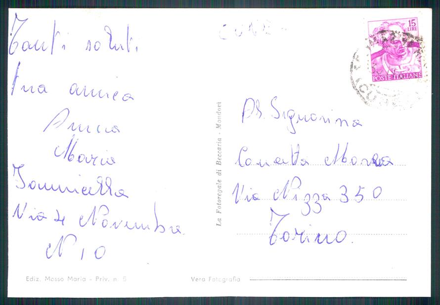 Cuneo Sammariva Bosco Stazione Foto FG cartolina MZ1896 – retro