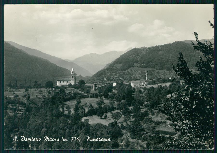 Cuneo San Damiano Macra Foto FG cartolina MZ1918 – fronte