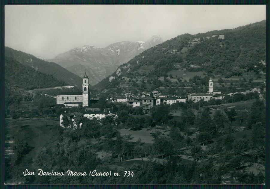 Cuneo San Damiano Macra Foto FG cartolina MZ1919 – fronte