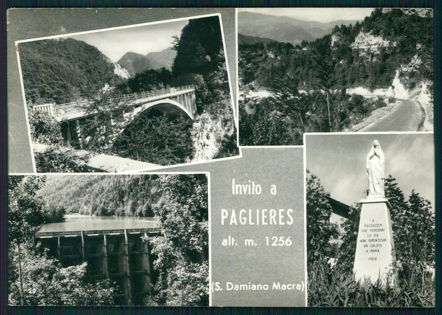 Cuneo San Damiano Macra Paglieres Foto FG cartolina MZ1925 – fronte