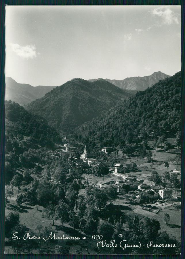 Cuneo Monterosso Grana San Pietro Foto FG cartolina MZ1960 – fronte