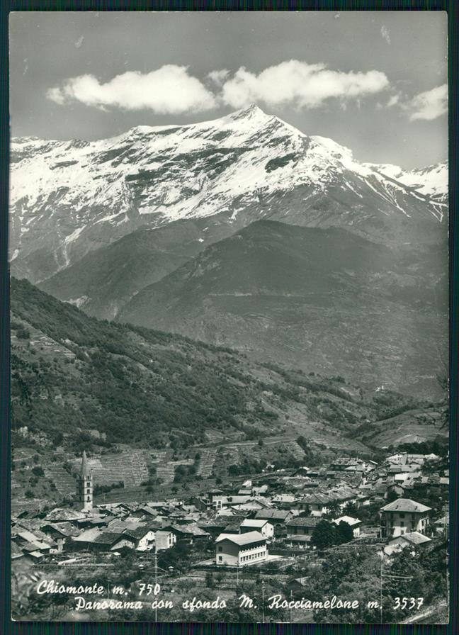 Torino Chiomonte Monte Rocciamelone Foto FG cartolina MZ1961 – fronte