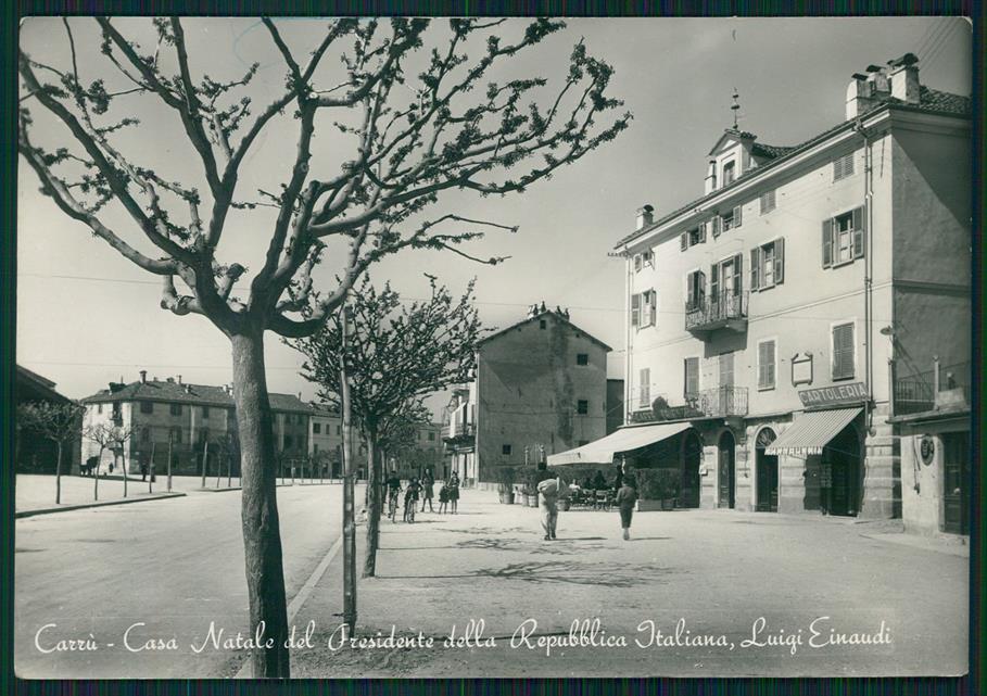 Cuneo Carrù Casa Natale di Luigi Einaudi Foto FG cartolina MZ2003 – fronte