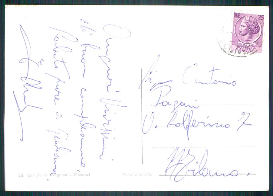 Cuneo Carrù Corso Luigi Einaudi Foto FG cartolina MZ2004 – retro