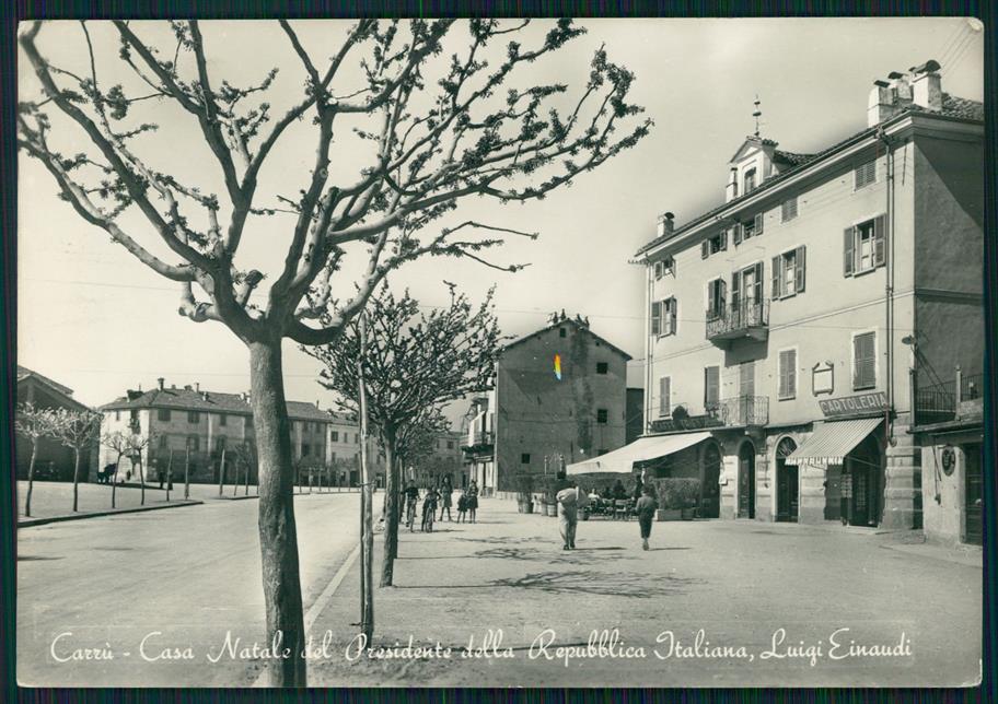 Cuneo Carrù Casa Natale di Luigi Einaudi Foto FG cartolina MZ2005 – fronte