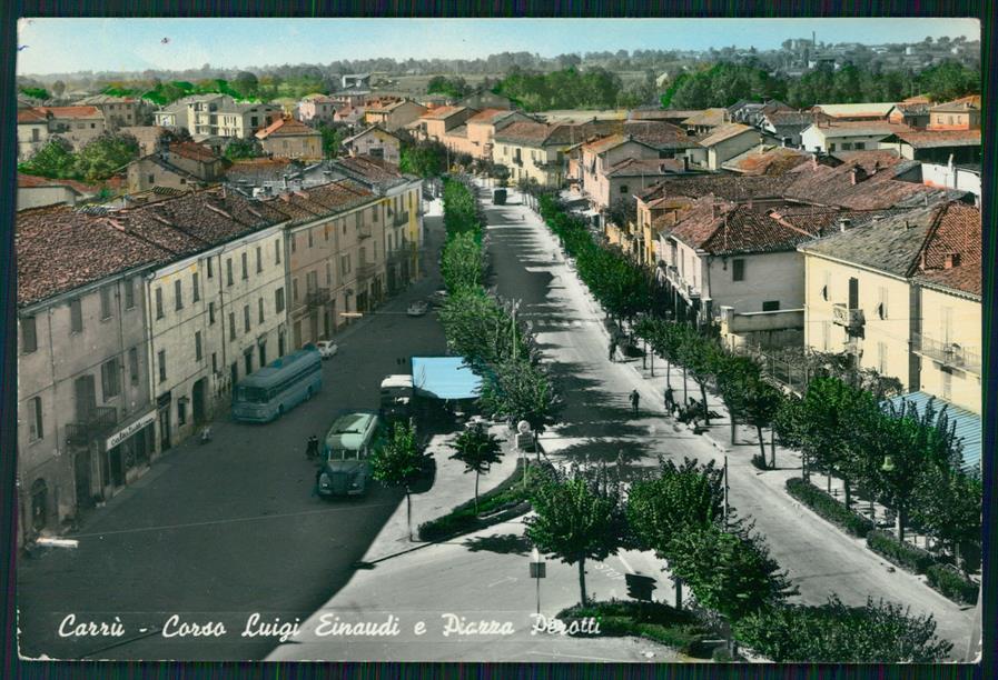 Cuneo Carrù Corso Luigi Einaudi Corriera PIEGHINA Foto FG cartolina MZ2006 – fronte