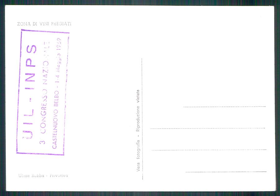 Asti Castelnuovo Belbo Foto FG cartolina MZ2014 – retro