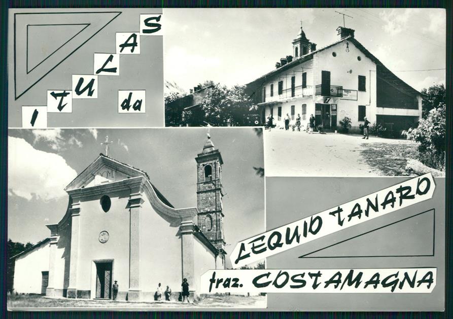 Cuneo Lequio Tanaro Costamagna Saluti da Foto FG cartolina MZ2041 – fronte