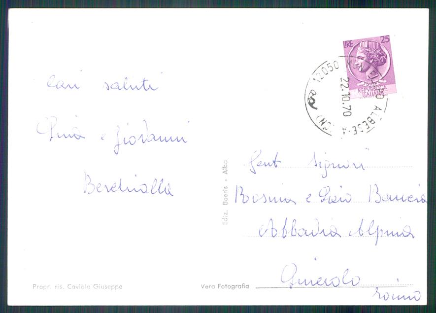 Cuneo Montelupo Albese Vespa Foto FG cartolina MZ2063 – retro