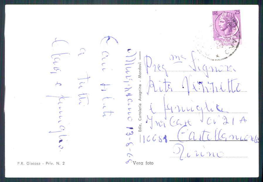 Cuneo Murazzano Foto FG cartolina MZ2064 – retro