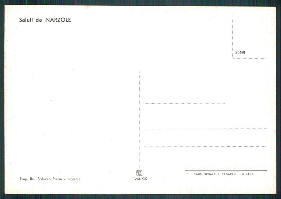 Cuneo Narzole FG cartolina MZ2071 – retro