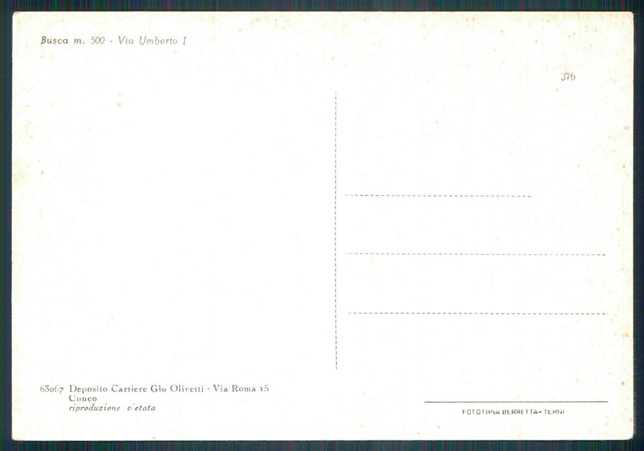 Cuneo Busca FG cartolina MZ2073 – retro