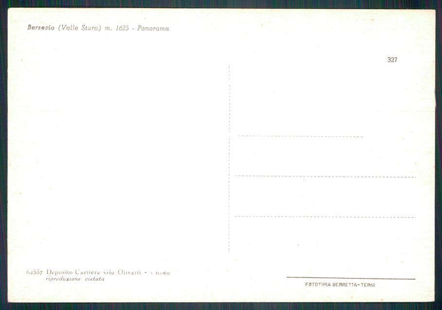 Cuneo Argenta Bersezio FG cartolina MZ2075 – retro
