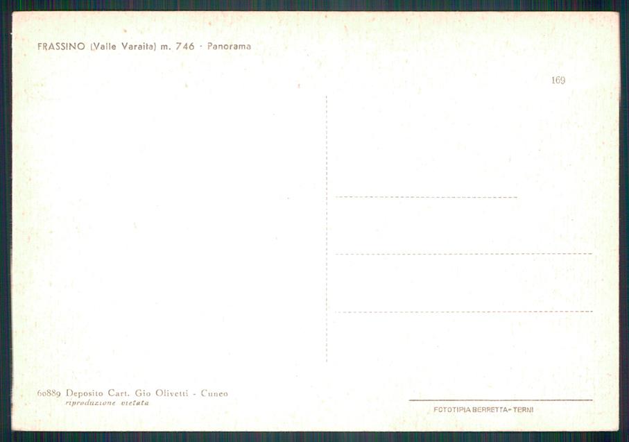 Cuneo Frassino FG cartolina MZ2077 – retro