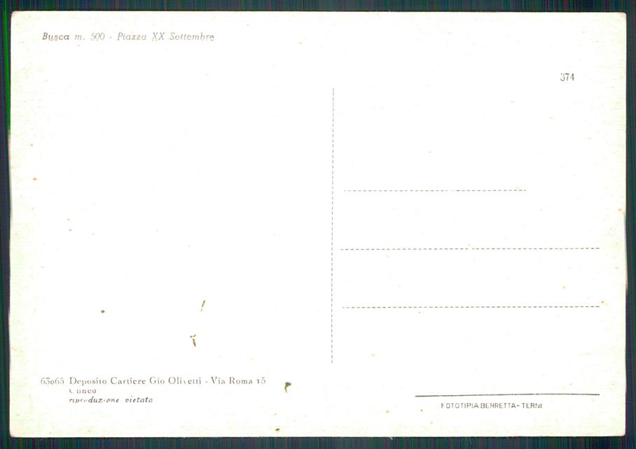 Cuneo Busca Auto FG cartolina MZ2084 – retro