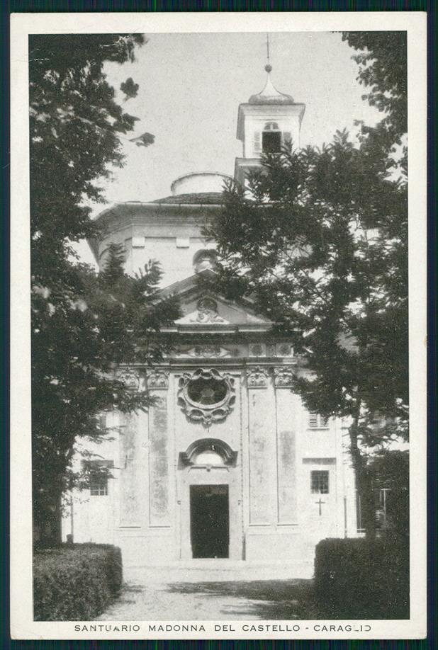 Cuneo Caraglio Santuario Madonna del Castello PIEGA FG cartolina MZ2095 – fronte