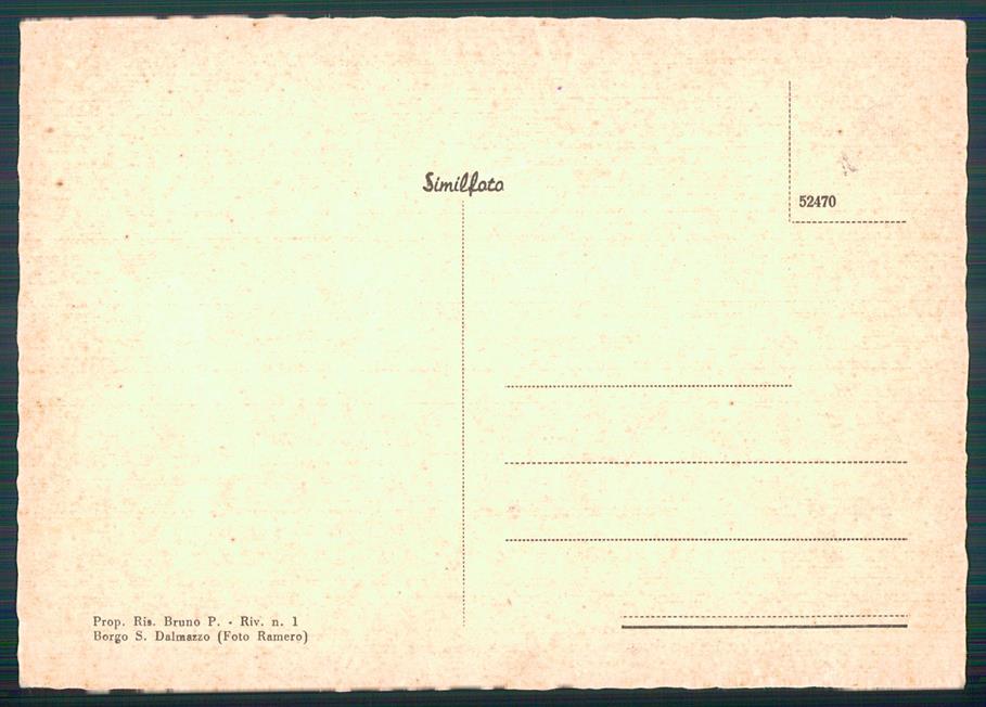 Cuneo Borgo San Dalmazzo Via Marconi PIEGA FG cartolina MZ2114 – retro
