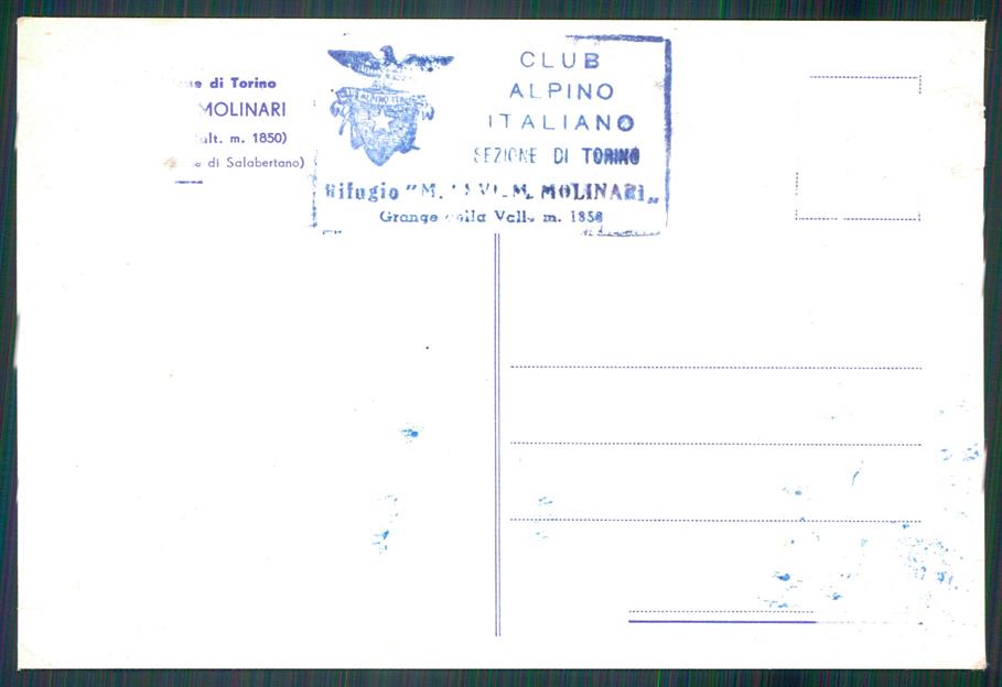 Torino Exilles Rifugio Molinari Cai ABRASA FG cartolina MZ2141 – retro