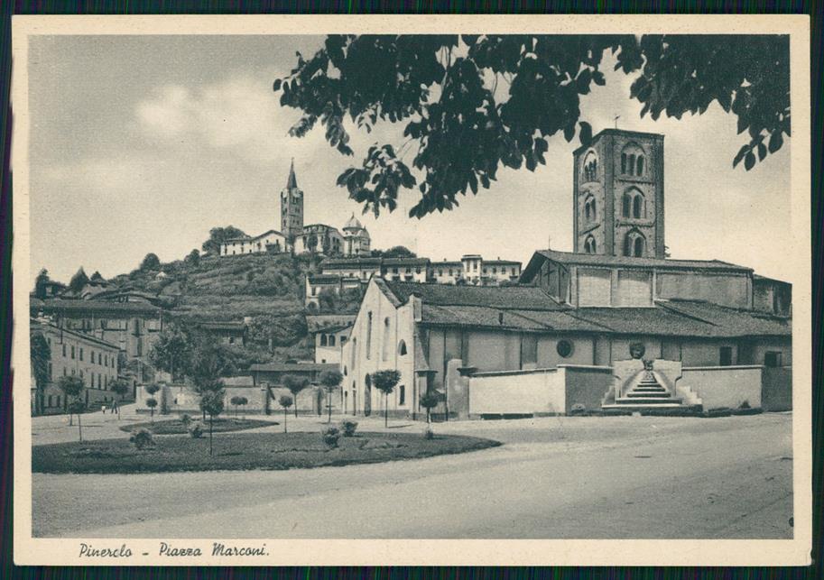 Torino Pinerolo Piazza Marconi FG cartolina MZ2146 – fronte