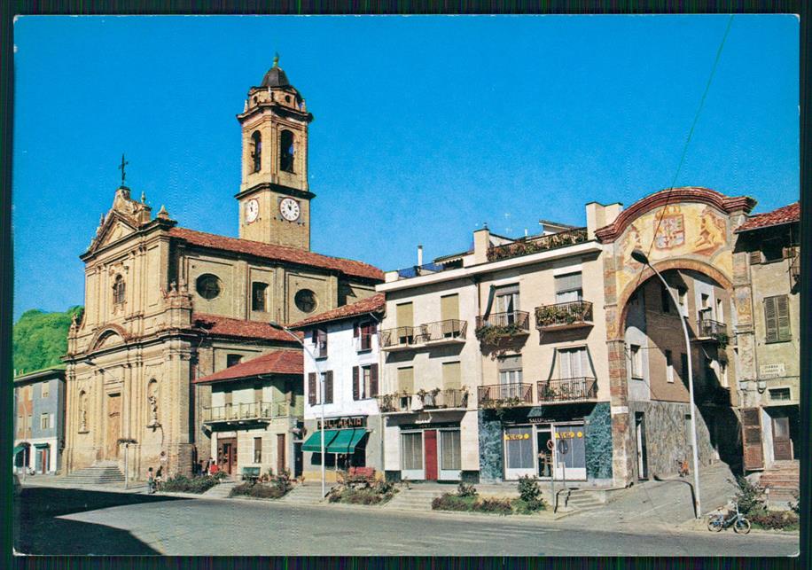 Cuneo Corneliano d'Alba Piazza Cottolengo FG cartolina MZ2149 – fronte