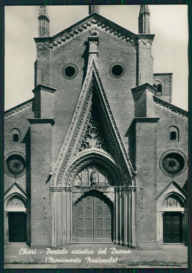 Torino Chieri Portale Artistico del Duomo Foto FG cartolina MZ2186 – fronte