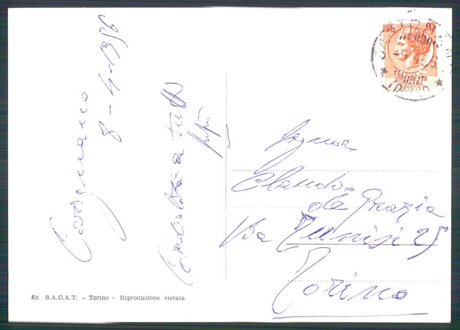 Torino Carignano Foto FG cartolina MZ2239 – retro