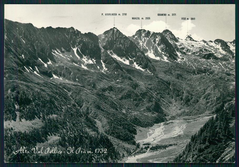 Torino Alta Val Pellice Il Prà Mappa Foto FG cartolina MZ2316 – fronte