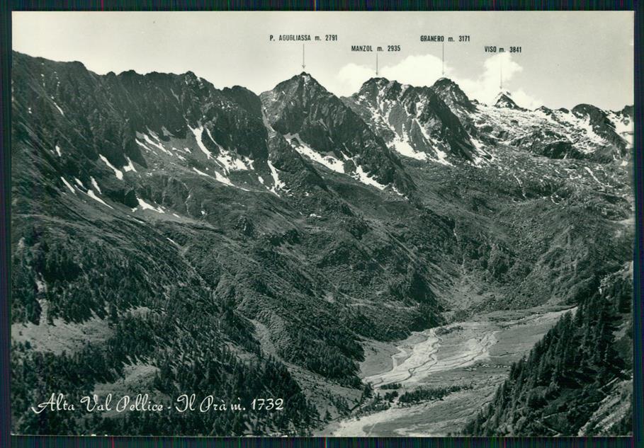 Torino Alta Val Pellice Il Prà Mappa Foto FG cartolina MZ2318 – fronte