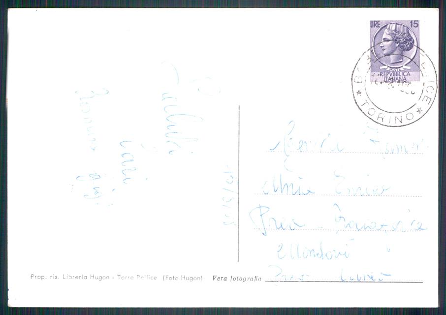 Torino Alta Val Pellice Conca del Prà Pecore Foto FG cartolina MZ2319 – retro