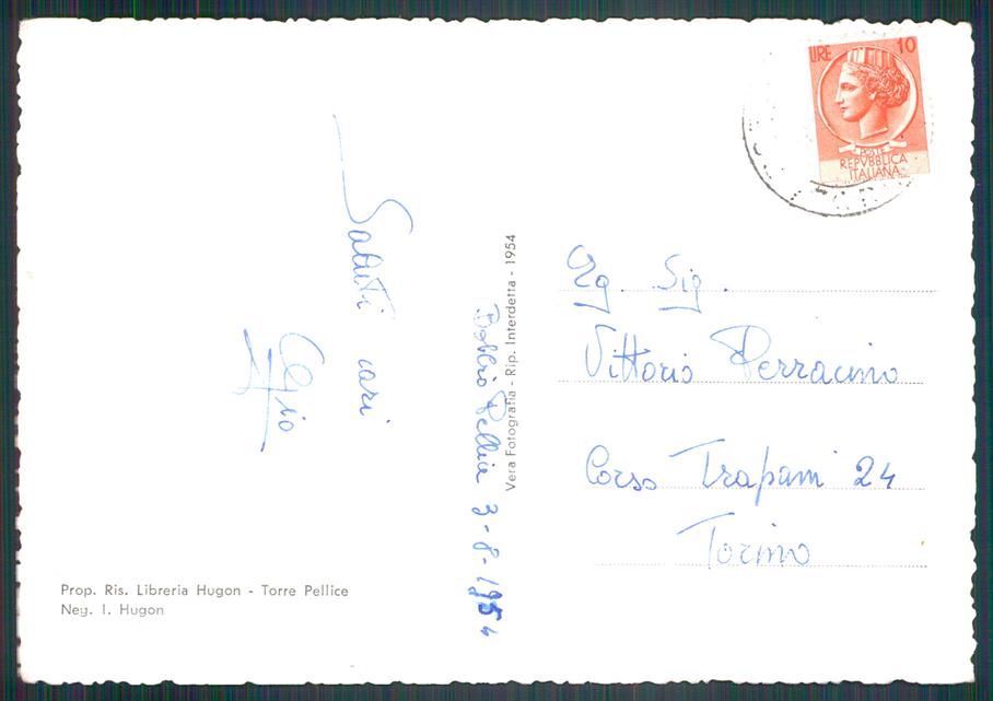 Torino Alta Val Pellice Il Prà Rifugo Jervis Foto FG cartolina MZ2320 – retro