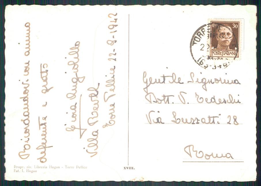 Torino Alta Val Pellice Monviso FG cartolina MZ2327 – retro