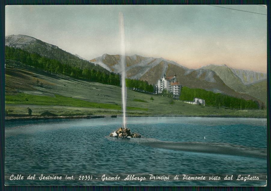 Torino Sestriere Colle di Albergo Principi Piemonte Foto FG cartolina MZ2346 – fronte