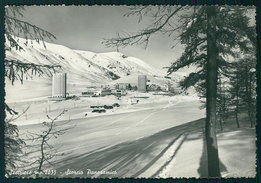 Torino Sestriere Nevicata Foto FG cartolina MZ2352 – fronte