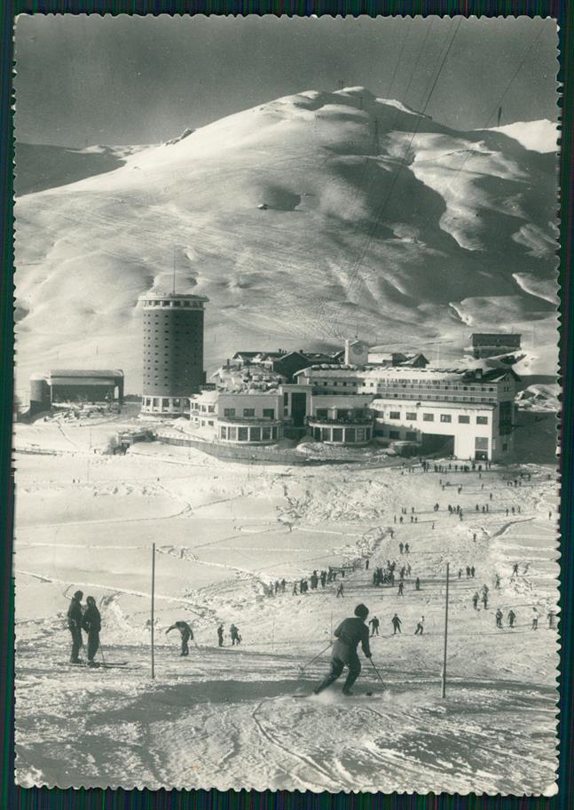 Torino Sestriere Nevicata Sci Foto FG cartolina MZ2356 – fronte