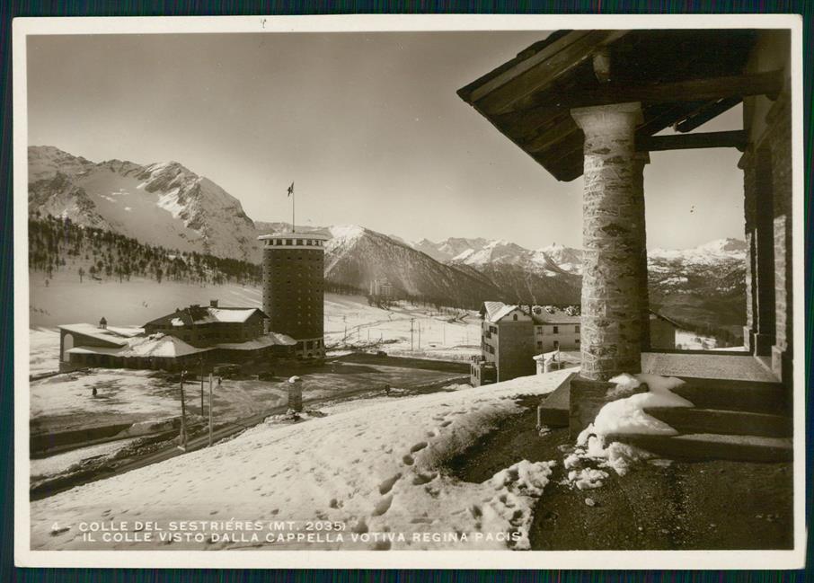 Torino Colle del Sestriere Nevicata Foto FG cartolina MZ2367 – fronte