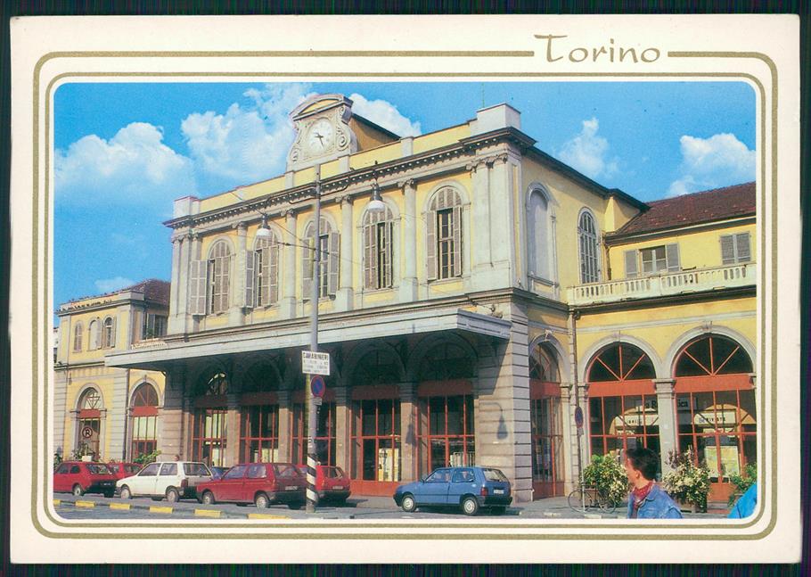 Torino città Stazione Porta Susa Auto Foto FG cartolina MZ2387 – fronte