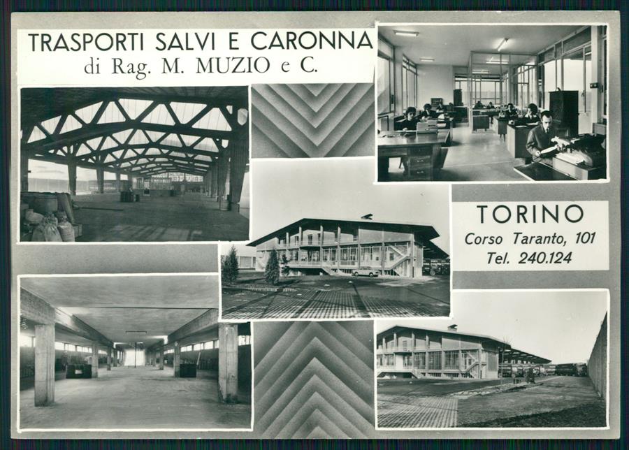 Torino città Pubblicitaria Trasporti Salvi Muzio Foto FG cartolina MZ2392 – fronte