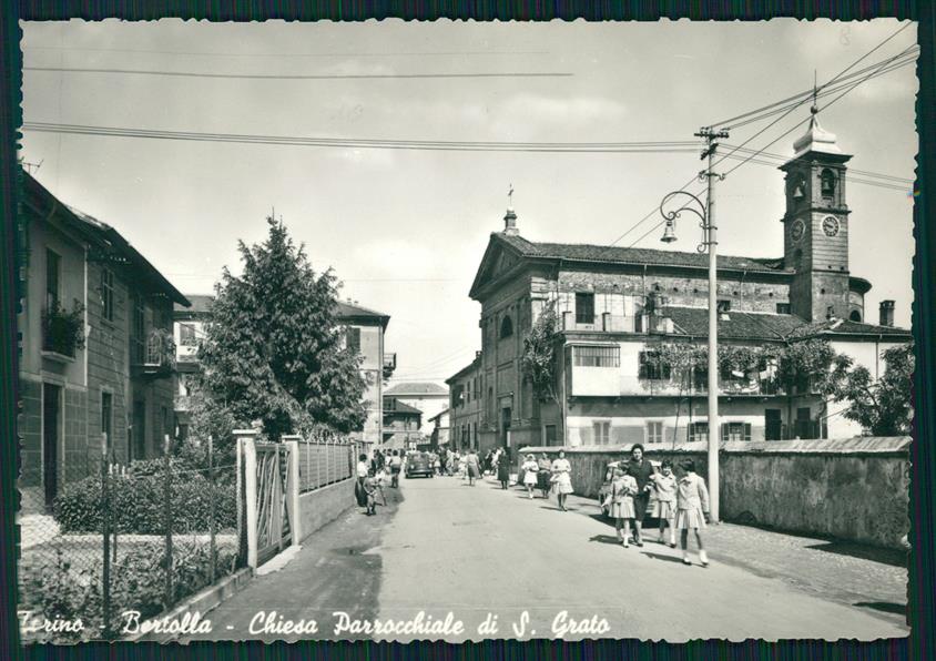Torino Bertolla Chiesa Parrocchiale San Grato Foto FG cartolina MZ2393 – fronte