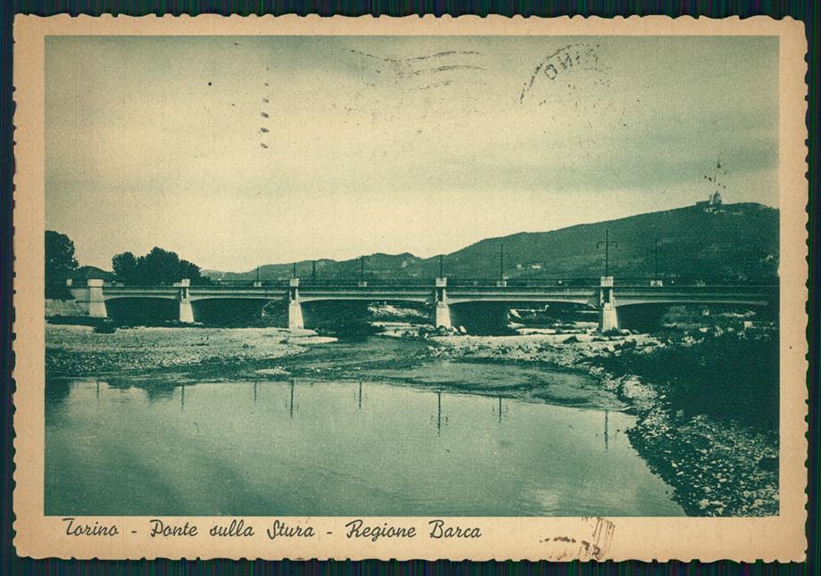Torino Barca Ponte sulla Stura FG cartolina MZ2401 – fronte