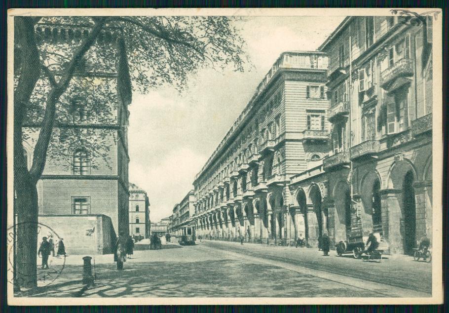 Torino città Via Cernaia Tram FG cartolina MZ2425 – fronte