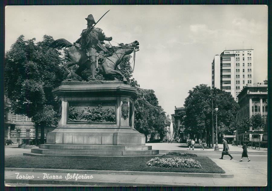 Torino città Piazza Solferino Foto FG cartolina MZ2438 – fronte