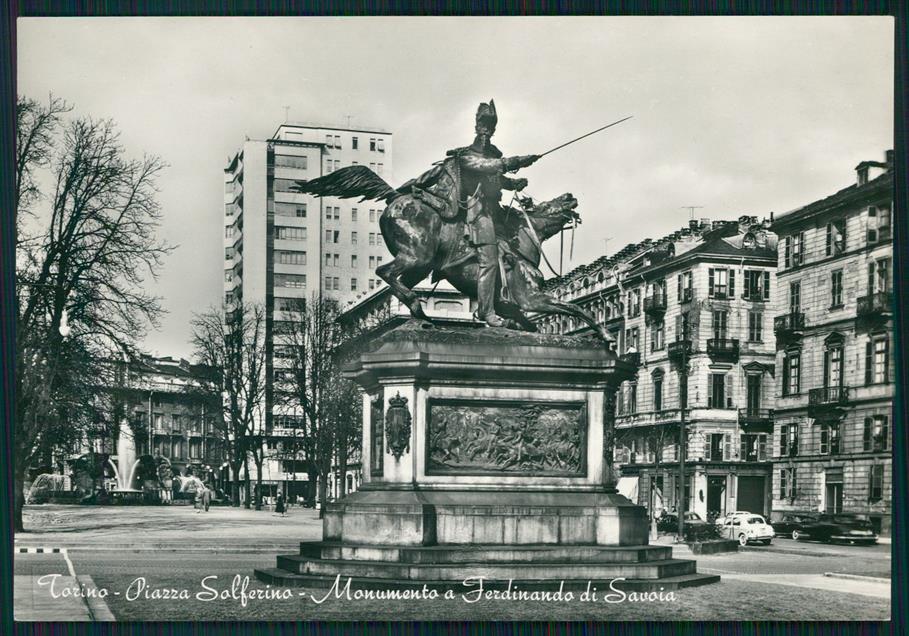 Torino città Piazza Solferino Foto FG cartolina MZ2439 – fronte