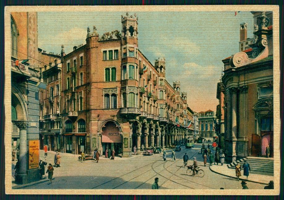 Torino città Via Pietro Micca Tram FG cartolina MZ2451 – fronte