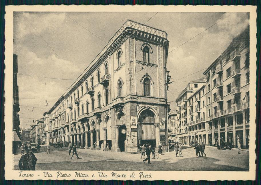 Torino città Via Pietro Micca Via Monte Pietà FG cartolina MZ2452 – fronte