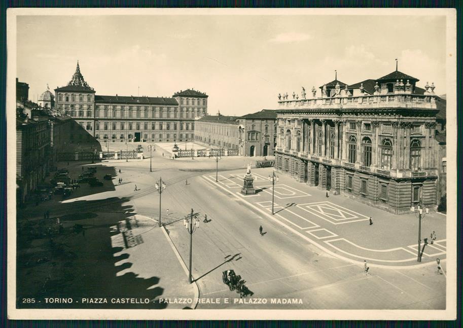 Torino città Piazza Castello Palazzo Reale e Madama Foto FG cartolina MZ2457 – fronte