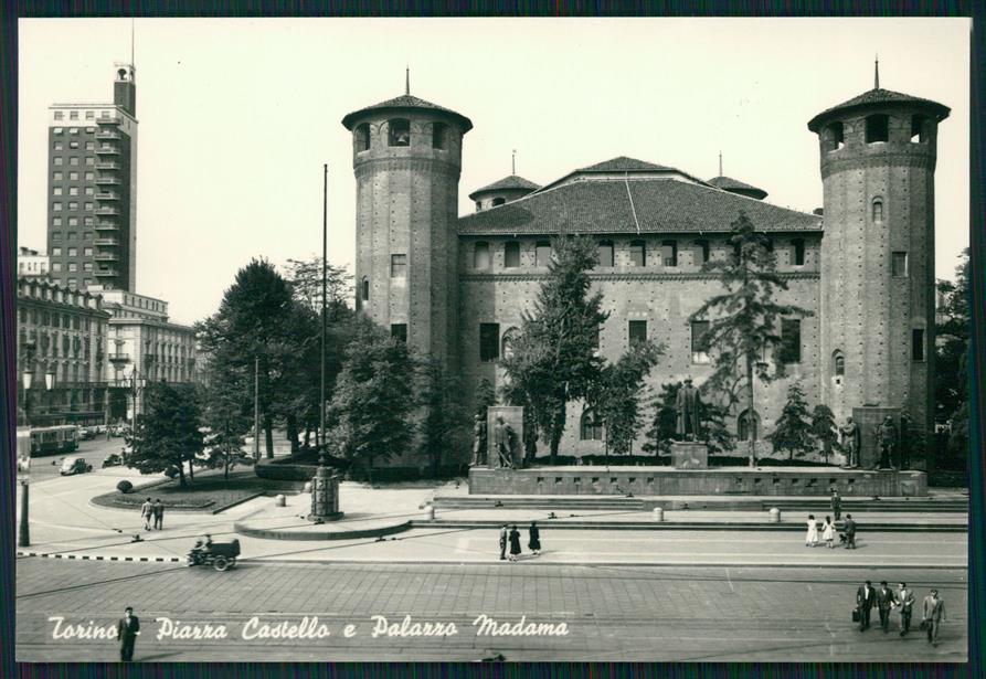 Torino città Piazza Castello Palazzo Madama Foto FG cartolina MZ2475 – fronte
