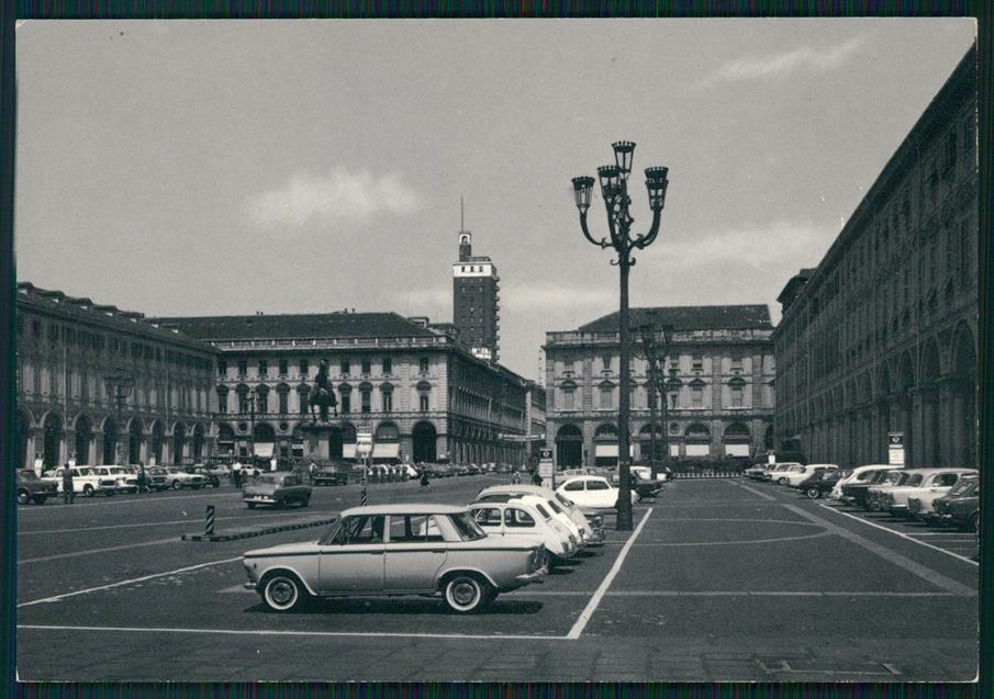 Torino città Piazza San Carlo Auto Foto FG cartolina MZ2505 – fronte