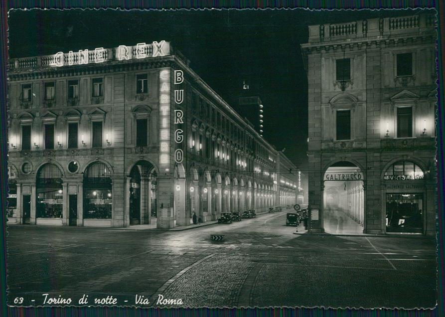Torino città Via Roma Auto Foto FG cartolina MZ2513 – fronte