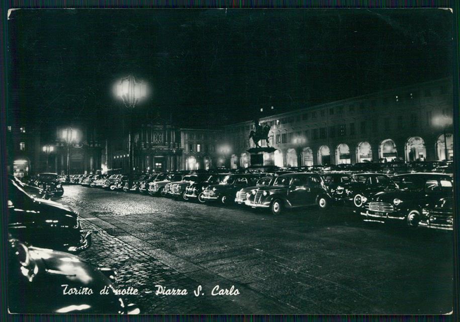 Torino città Piazza San Carlo Auto Foto FG cartolina MZ2517 – fronte