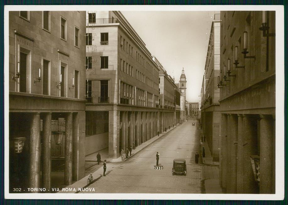 Torino città Via Roma Nuova Vigile Auto Foto FG cartolina MZ2542 – fronte